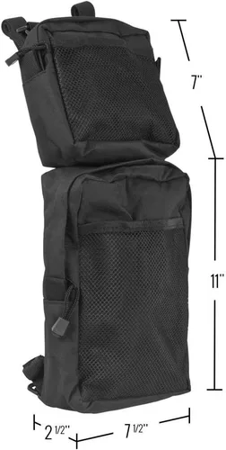 Miniatura 2 de Paquete de 2 bolsas de guardabarros para cuatrimoto, bolsas de sillín para tanque de ATV, paquete de almacenamiento de carga
