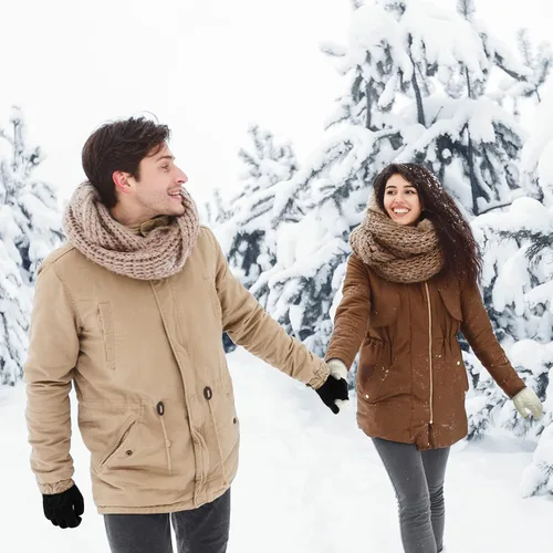 Miniatura 5 de ONESING 2 pares de guantes de invierno para hombre, guantes cálidos para hombre, guantes de punto para pantalla táctil, para clima frío
