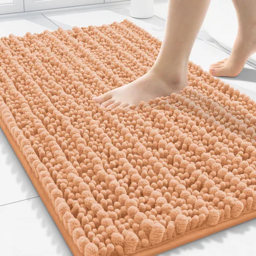 Miniatura 224 de Smiry Alfombras de Baño 24x16 pulgadas, Alfombras de Baño de Chenilla Extra Suaves y Absorbentes, Respaldo de Goma Antideslizante, Lavable a Máquina