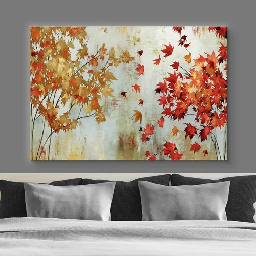 Miniatura 2 de SIGNFORD Lienzo decorativo para pared de sala de estar, dormitorio, hogar, obras de arte, bosque abstracto, listo para colgar, 16 x 24 pulgadas