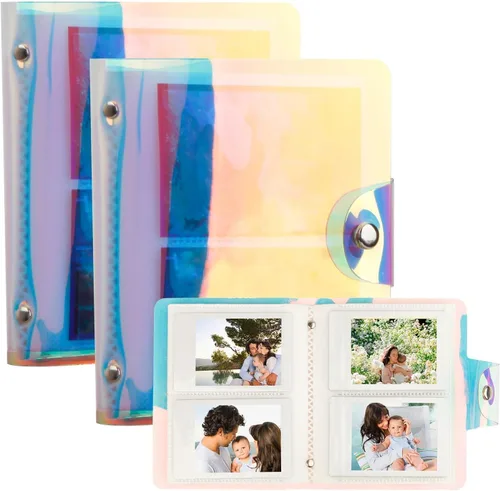Miniatura 10 de Paquete de 2 mini álbumes de fotos con una sola mano para todas las cámaras Fujifilm Instax Mini/tarjeta fotográfica Kpop/Polaroid Snap SnapTouch