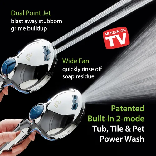 Miniatura 3 de AquaCare High Pressure 10 Spray Mode Filtered Showerhead - Handheld Shower Head Filters Chlorine to Heal Dry Skin, Revive Hair - Dual Power Wash