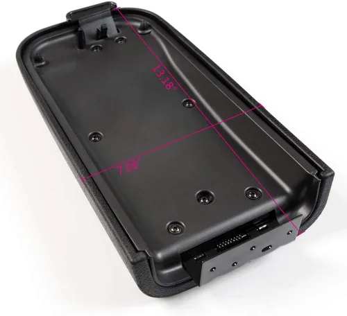Miniatura 2 de Compatible con Trailblazer, Envoy, Ascender Consola Tapa (Negro)