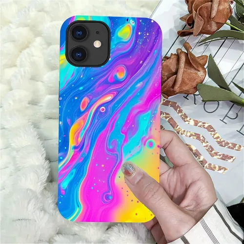 Miniatura 6 de DAIZAG Funda compatible con iPhone 11, hermoso color arena, patrón completo, carcasa rígida híbrida de plástico TPU + funda de protección