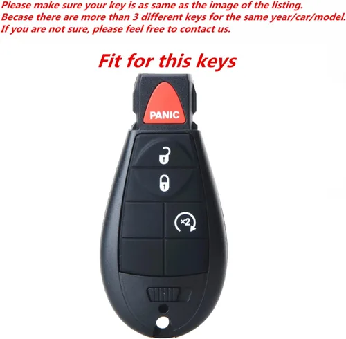 Miniatura 3 de Cuero para llaves de coche, Negro