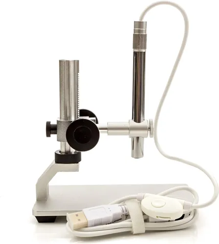 Miniatura 3 de Vividia Microscopio digital de mano para iPhone/iPad/Android/PC con soporte de metal multifuncional profesional