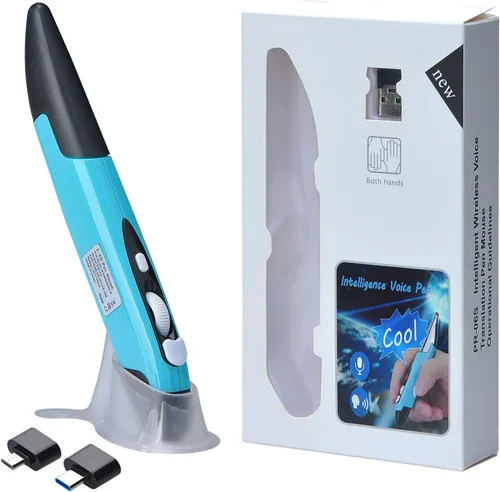 Miniatura 8 de lychee Ratón óptico inalámbrico de bolsillo, 2.4 GHZ USB inalámbrico óptico mini ratón de aire para PC, portátil, computadora portátil Mac (azul)