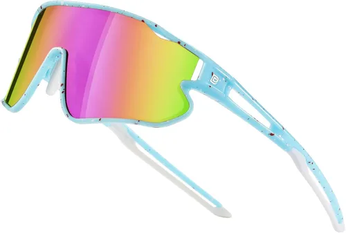 Miniatura 36 de DUCO Gafas de sol para niños y jóvenes, ligeras, con montura TR90, UV400, para béisbol, ciclismo, para niños y niñas, DK268