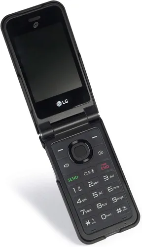 Miniatura 6 de Nakedcellphone Funda para LG Classic Flip, [Negro] Carcasa rígida a presión [textura de rejilla] para LG Classic Flip Phone L125DL