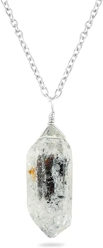 Miniatura 9 de Colgante delicado de piedras preciosas naturales crudas, collar de piedras ásperas surtidas, hecho a mano, joyería hipoalergénica bohemia