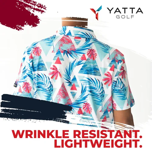 Miniatura 6 de YATTA GOLF Standout Performance Golf Polo Shirts Mens