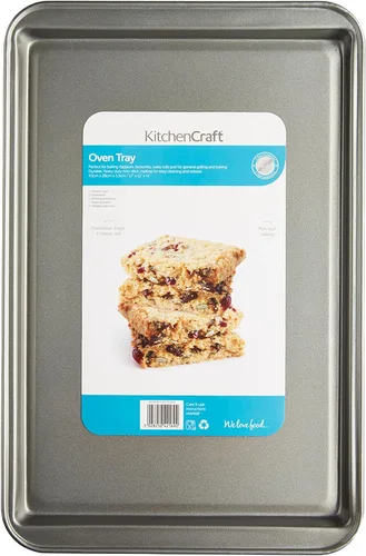 Miniatura 2 de KitchenCraft KC2BK6 - Bandeja de horno extra grande con revestimiento antiadherente, 16.9 x 11.0 in, color plateado
