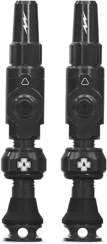 Muc-Off Big Bore Lite - Válvulas sin cámara, color negro de 1.18 pulgadas, tapones antipolvo de precisión para bicicletas con revolucionaria