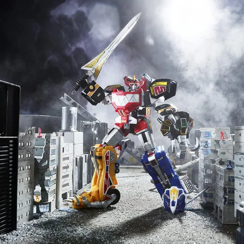 Miniatura 2 de Power Rangers Hasbro Lightning Collection Proyecto de Ascensión Zord Mighty Morphin Dino Megazord Escala 1:144 Coleccionable