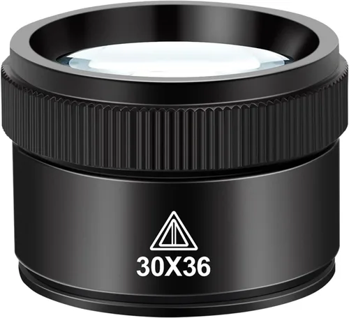 Miniatura 10 de Juego de 5 lupas de joyero, lupa portátil con lente de vidrio de 5 x 10 x 15 x 0.787 x 1.181 x 1.417 in, mini lupa monocular para inspección