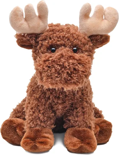 Bearington Morton The Moose - Animal de peluche de alce de bebé de 10.5 pulgadas con piel suave y esponjosa, adorable juguete de alce y regalo