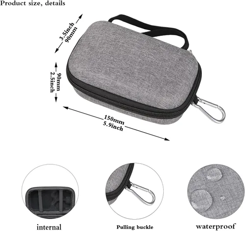 Miniatura 6 de Aproca Funda compatible con lector de base cuadrada y lector de chips cuadrado sin contacto, bolsa de almacenamiento portátil para accesorios