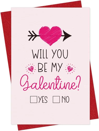 Miniatura 8 de D4DREAM Tarjetas de feliz día de Galentines para sus amigos antes de Bellends Galentines Day Tarjeta de regalo para amigos, mejor amiga, tarjeta