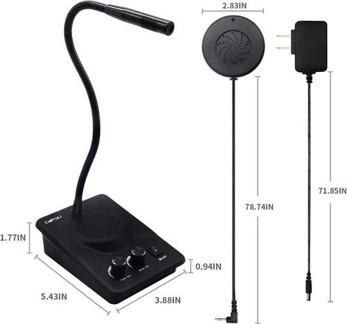 Miniatura 7 de CallToU Sistema de intercomunicación de altavoz de ventana e intercomunicador de contador para banco, hospital, oficina, tienda, estación
