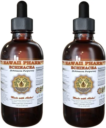 Miniatura 6 de HawaiiPharm Extracto líquido de equinácea, suplemento de tintura de polvo de raíz de equinácea (Echinacea Purpurea), 2 onzas
