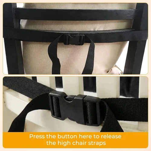 Miniatura 7 de Correas para silla alta, correa de seguridad universal para bebé, arnés para silla alta para bebés y niños pequeños (rosa)