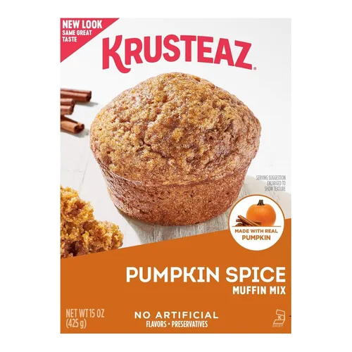 Miniatura 13 de Krusteaz Paquete Variado, Mezcla de Muffin con Remolino de Canela y Migas (21 oz), Mezcla de Muffin de Arándano Rojo y Naranja (18.6 oz), Mezcla