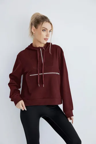 Miniatura 2 de Women's Thin Tunic Hoodies Long Sleeve Zip Up Sweatshirts Pullover Blouse Tops