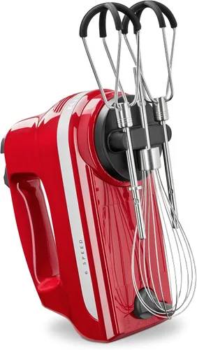 Miniatura 4 de KitchenAid KHM6118 - Batidora de mano de 6 velocidades con batidores de borde flexible Empire Red