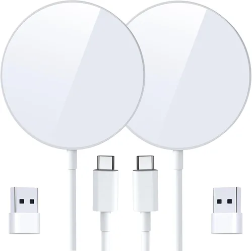 Miniatura 10 de para cargador MagSafe, almohadilla de carga inalámbrica magnética para iPhone 17/17 Pro/17 Pro Max/Air/16 15 14 13 12 Pro Max Plus mini y AirPods 2
