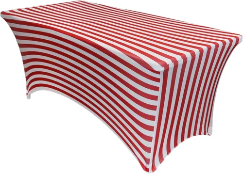 Miniatura 39 de YOUR CHAIR COVERS Mantel rectangular de elastano ajustable de 5 pies, color blanco, para decoración de bodas, eventos, patio, cubierta elástica