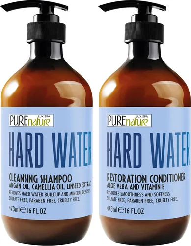 Miniatura 12 de Juego de champú y acondicionador de aceite de argán, cuidado marroquí sin sulfato con queratina, para cabello rizado, liso, seco y dañado