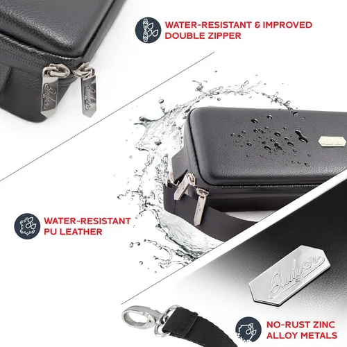 Miniatura 2 de Quiver Time - Estuche de transporte de cartas Black Bolt para tarjetas de Pokémon y otros juegos TCG - Bolsa de almacenamiento para cartas de Negro