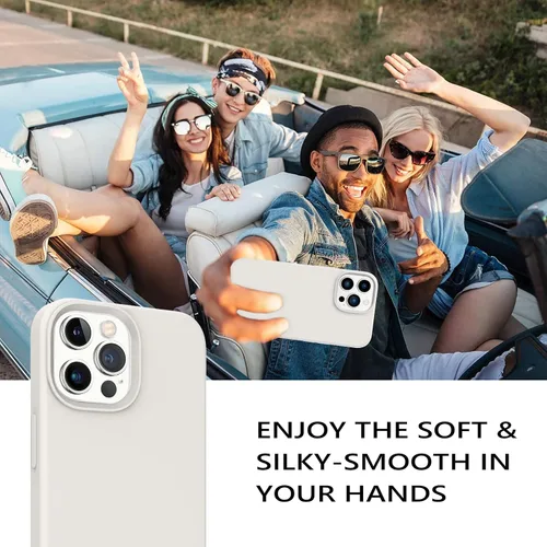Miniatura 188 de GUAGUA Funda compatible con iPhone 17 Pro Max de 6.9 pulgadas, silicona líquida, goma de gel suave, delgada, forro de microfibra delgada