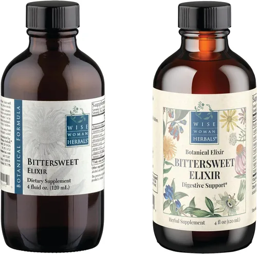 Miniatura 2 de Wise Woman Herbals Elixir agridulce, tónico amargo digestivo a base de hierbas, estimula el apetito y la digestión saludable, alivia la hinchazón