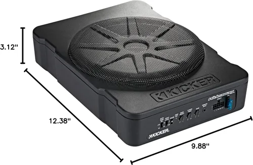 Miniatura 10 de KICKER 46HS10 Subwoofer Compacto con Alimentación, Oculto, 10 Pulgadas