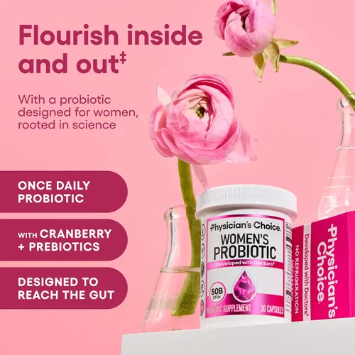 Miniatura 2 de Physician's Choice Probióticos - Equilibrio de PH, Digestivo, UT y Salud Femenina - 50 mil millones de UFC - 6 cepas únicas para mujeres