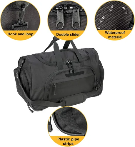 Miniatura 6 de Bolso deportivo táctico militar de lona pequeño para hombre, para viajes, gimnasio, deportes, aire libre