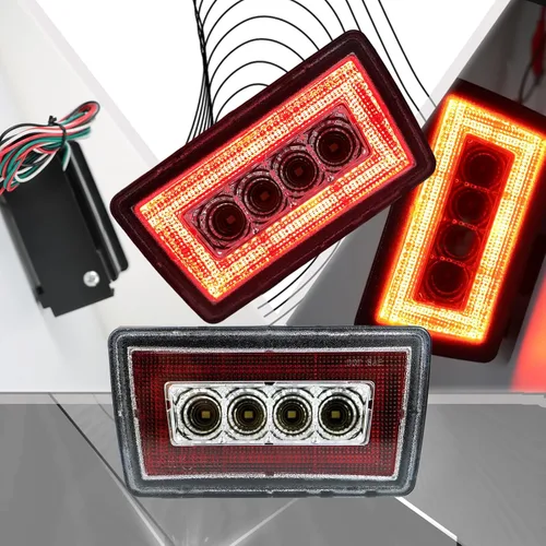 Miniatura 3 de JDM Luz Antiniebla Trasera con Lente Roja para Parachoques Funciona como Luz de Marcha, Luz de Freno, Luz de Reversa Compatible con Subaru WRX STI