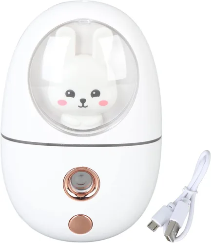 Miniatura 5 de Mister facial, 1.5 fl oz (1.2 fl oz) lindo animal facial rociador de niebla facial recargable por USB, mini humidificador facial portátil