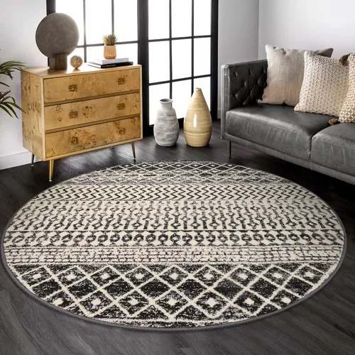 Miniatura 34 de Alfombras marroquíes para sala de estar, 5 x 7 pies, alfombra suave bohemia envejecida antideslizante grande, alfombra de granja de pelo bajo