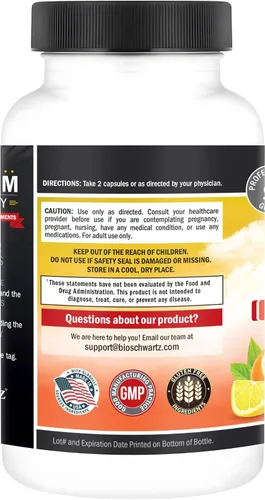 Miniatura 9 de Vitamina C - cápsulas de 1000 mg con zinc, escaramujo y bioflavonoides - Suplemento de apoyo inmune con 10 veces el poder de la vitamina C - Acorta