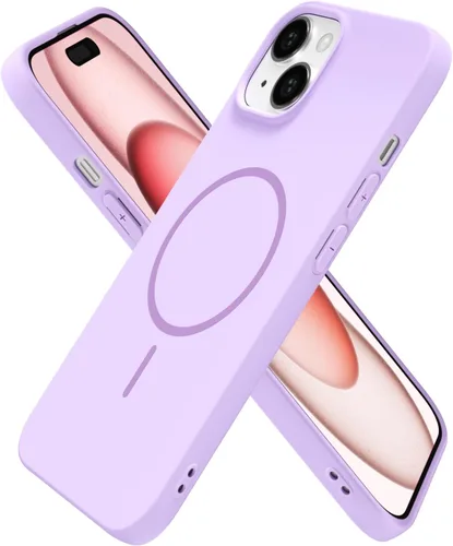 Miniatura 87 de oakxco Funda de silicona Mag Safe para iPhone 17 Pro Max, funda magnética delgada y fina compatible con carga inalámbrica MagSafe, bonita funda Negro