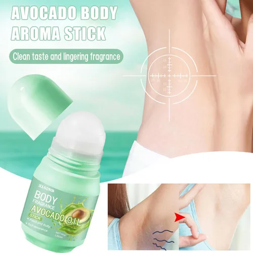 Miniatura 2 de Desodorante de 72 horas para mujeres y hombres, aromas de aguacate, hidratante y nutritivo, diseño compacto portátil para el trabajo/fechas/hogar