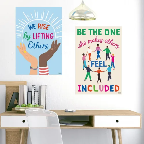 Miniatura 6 de S&O Kindness - Pósteres de bondad para decoración de aula, paquete de 6 unidades, paquete de póster grande de 15 x 22 pulgadas, mentalidad de Aula