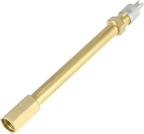 Miniatura 5 de X AUTOHAUX Adaptador de extensión de válvula de neumático automático de latón de 1.969 in/1.97 pulgadas de largo, extensor de vástago de neumático