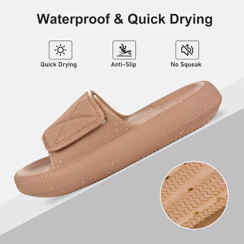 Miniatura 7 de kihutor Cloud Slides For Women and Men, Pillow Slippers Bathroom Slides, Soft Comfy Thick Sole Sandals Quick Drying Pillow Slides