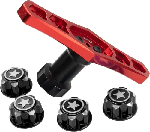 Miniatura 2 de Adaptador de tuercas hexagonales de 0.669 in con llave hexagonal de 17 ruedas, herramienta de manga RC compatible con Traxxas X-Maxx E-Revo E-Maxx