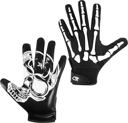 Miniatura 2 de Glorious Traders Adult & Youth Football Gloves - Ultimate Performance Booster with Super Sticky Grip Negro