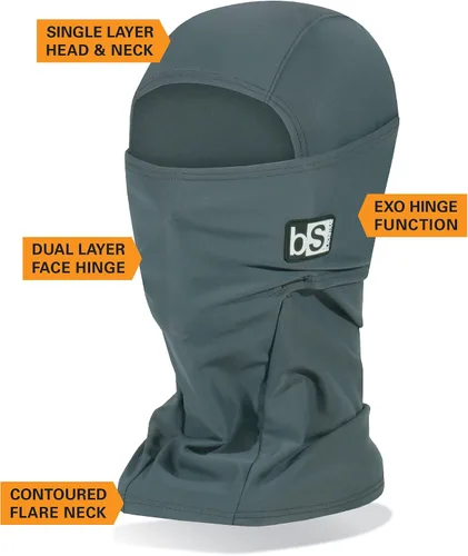 Miniatura 25 de BLACKSTRAP Máscara de pasamontañas con capucha, máscara de esquí para clima frío, transpirable, absorbe la humedad y compatible con casco