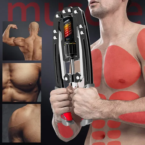 Miniatura 2 de EAST MOUNT - Ejercitador de brazo giratorio ajustable de 10 a 199 kg de potencia hidráulica, expansor de pecho para casa, equipo de entrenamiento